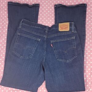 Levi's Women's Dark Blue High-Rise Boot Cut Jeans